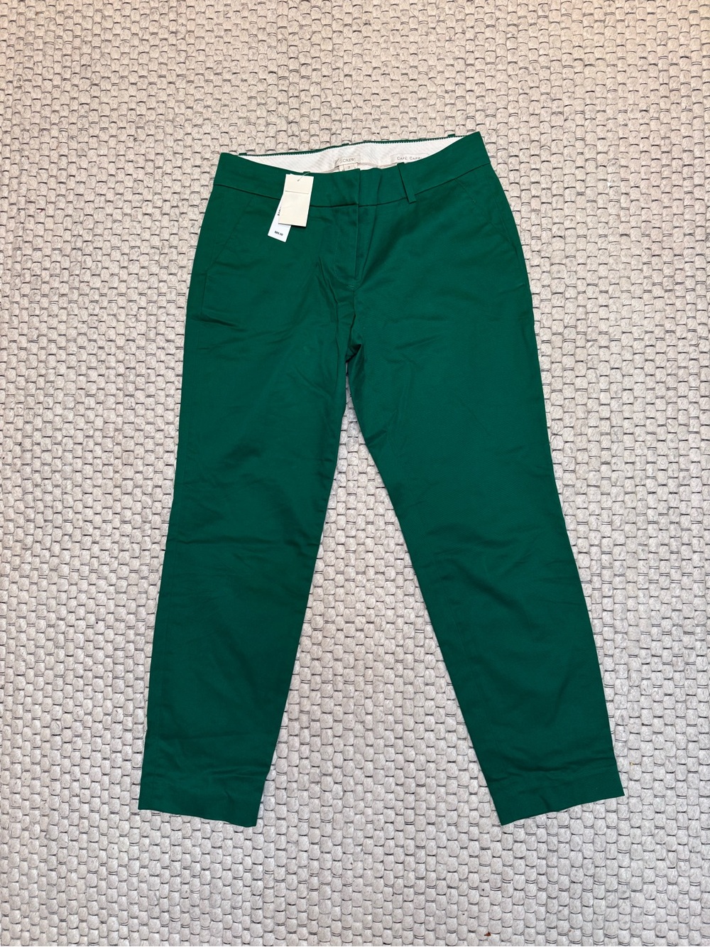 J. Crew Forest Green Stretch Chinos